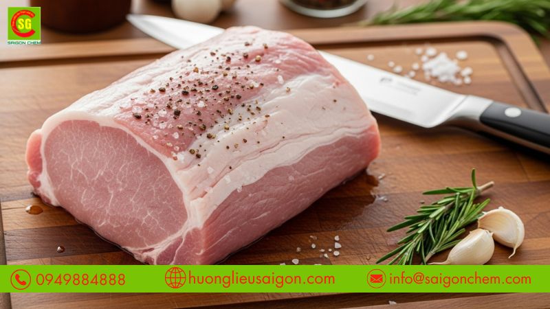 Hương thịt heo tổng hợp nhằm mô phỏng hương thịt sau khi chế biến