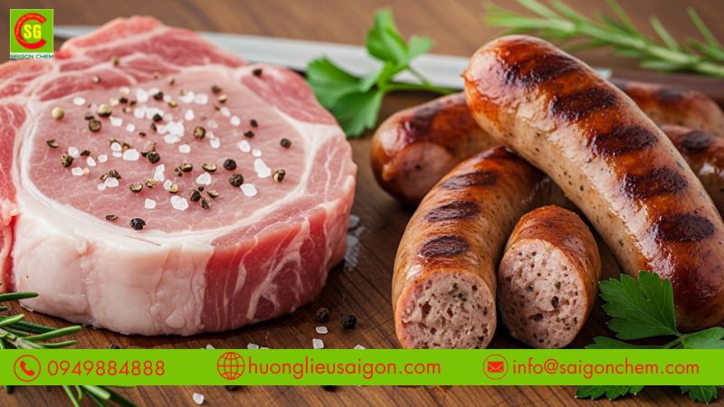 Giới thiệu hương thịt heo làm xúc xích tạo mùi thơm tự nhiên
