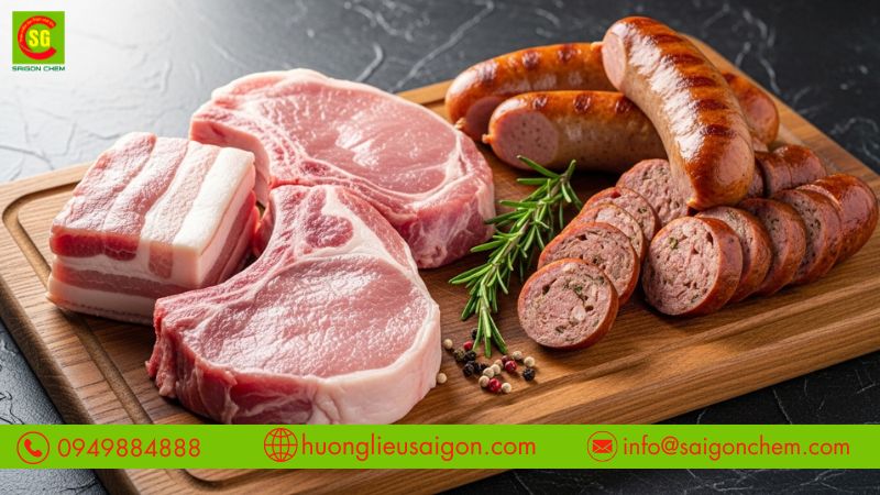 Hương thịt heo giúp ổn định hương vị cho sản phẩm