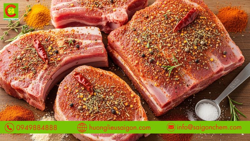 Ứng dụng hương thịt heo trong các loại gia vị phổ biến