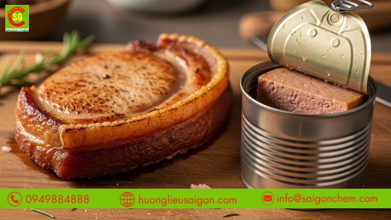 Vai trò của hương thịt heo dùng trong đồ hộp