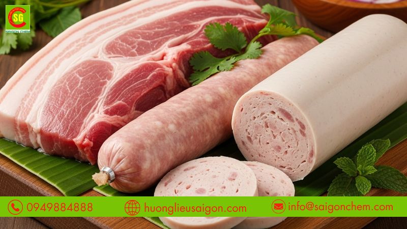 Tạo mùi thơm thịt trong sản xuất giò chả