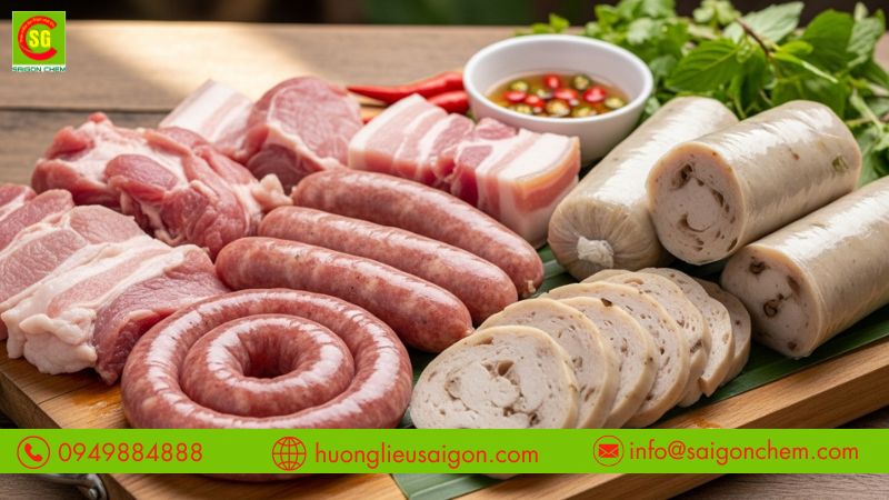 Hương thịt heo dùng trong giò chả để làm gì