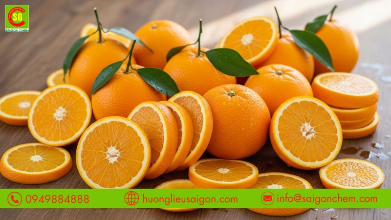 Hương cam ổn định khi gia nhiệt giúp bám mùi tốt