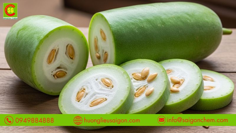 Hương bí đao được sử dụng trong đồ uống và thực phẩm