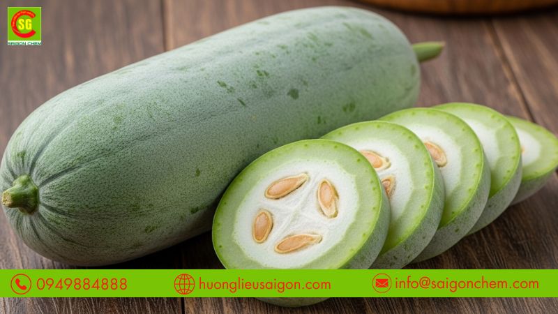 Hương bí đao đóng vai trò ổn định mùi khi gia nhiệt