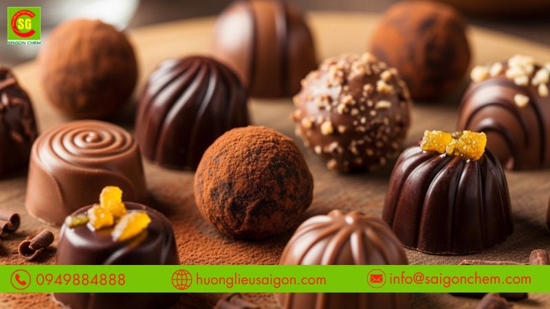 Hương socola được ứng dụng phổ biến trong ngành thực phẩm
